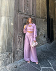 Innovation shirt crop pink