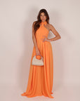 Necktie Dress orange