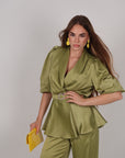 Coordinato kimono Maya verde