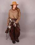 Pantalone balloon Brown