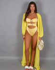 Intero cut out giallo