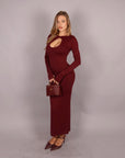 Dress goccia bordeaux