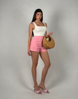 Shorts basic rosa barbie