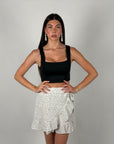 Top crop basic nero