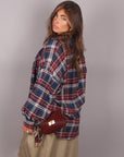 Camicia scozzese blu/rossa