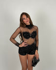 Mini Jumpsuit Luxury nero