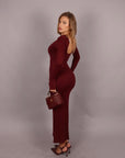 Dress goccia bordeaux