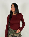 Maglia kristal bordeaux