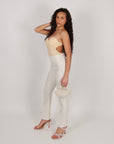 Body modellante con schiena scoperta nude
