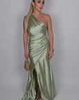 Dress Dama verde salvia