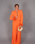 Plume blazer orange