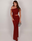 Dress Crystal bordeaux