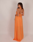 Necktie Dress orange
