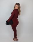 Jumpsuit icon bordeaux