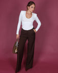 Pantalone classic Brown