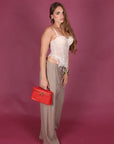 Pantalone basic fango