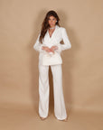 Pantalone a zampa the queen off white