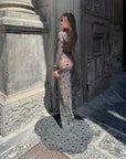 Abito luxury diamond nero