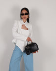 Blazer triangle bianco