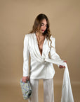Flower Luxury Blazer off white