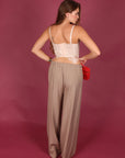 Pantalone basic fango