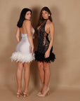 Dress luxury diamond black