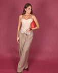 Pantalone basic fango