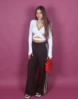 Pantalone Brown con banda laterale