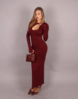 Dress goccia bordeaux