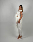 Top annabelle in pizzo White