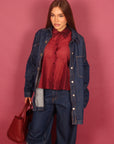 Camicia over denim scuro just west