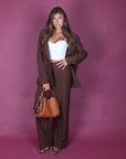 Tailleur Office Brown