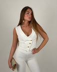 Pantalone Mirabelle White