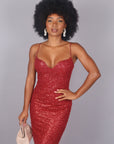 Dress midi bordeaux