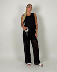 Coordinato melody in pizzo nero