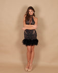 Dress luxury diamond black