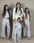 Kimono pants cream (pantaloni)
