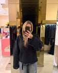 Felpa street style nera