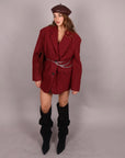Blazer coat esmeralda bordeaux