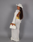 Abito crochet bianco