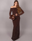 Dress Hollywood marrone