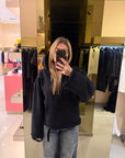 Felpa street style nera