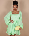Mini dress Dubai verde Pastello
