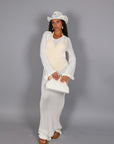 Abito crochet bianco
