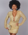 Mini dress Gold