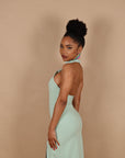 Dress Jumeirah scollo america salvia