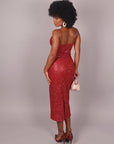 Dress midi bordeaux