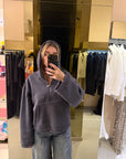 Felpa street style grigia