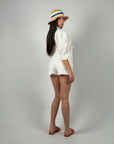 Camicia Crop bianco