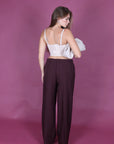 Pantalone basic bordeaux